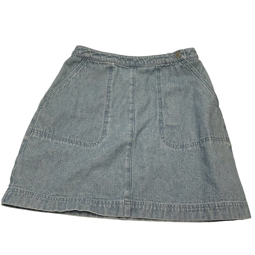 Vtg 80s High Waist Lauren Ralph Lauren LRL Jean Denim Skirt Woman’s sz 6 pockets